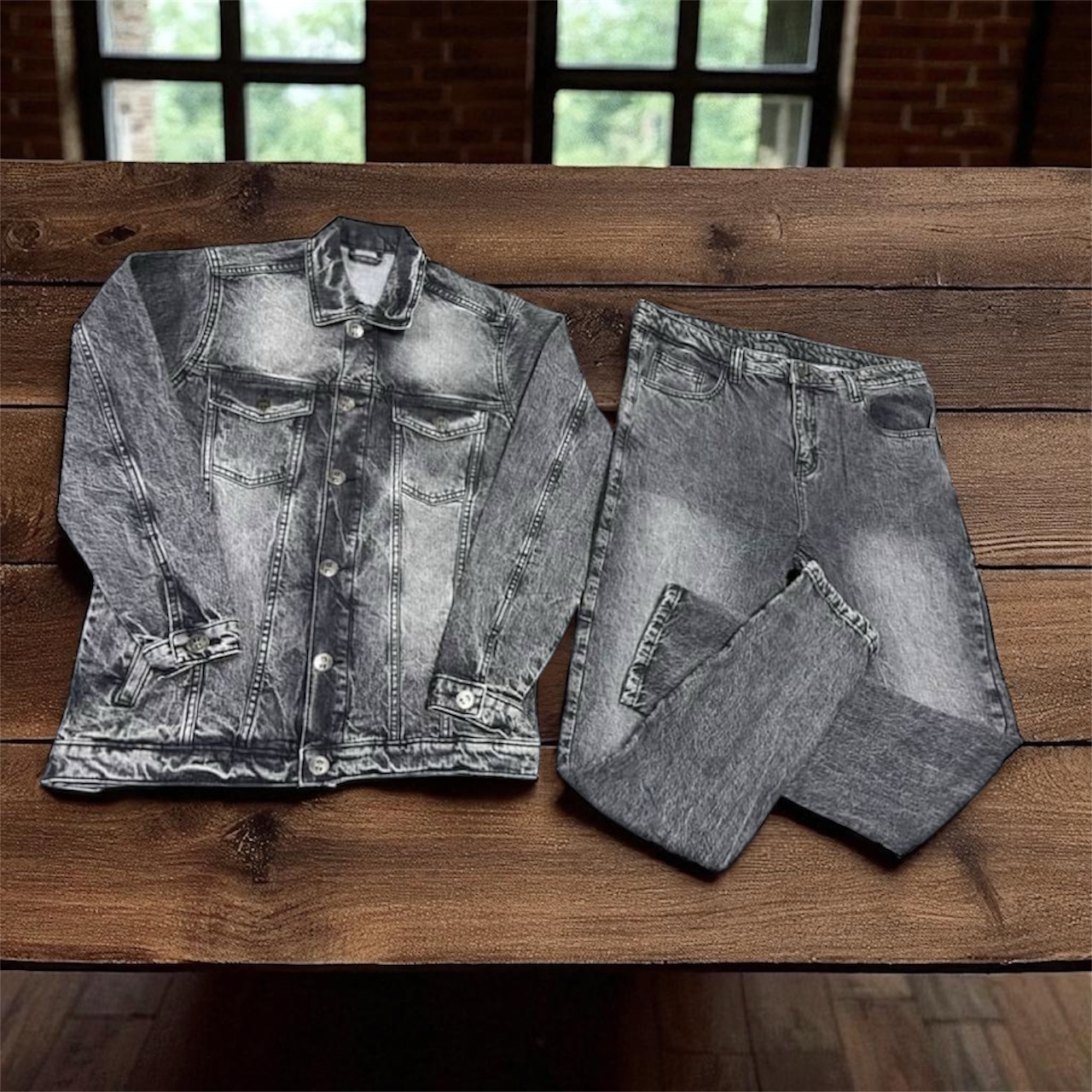 Blue Vintage Denim Set